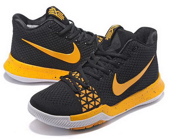 Nike Kyrie 3 Weave Black Yellow Cheap